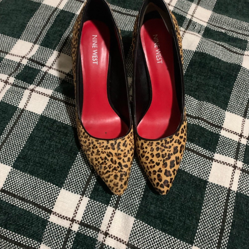 Nine West Leopard Print Heels